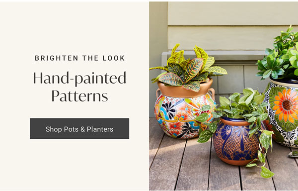 Brighten The Look - Hand-painted Patterns: Shop Pots & Planters
