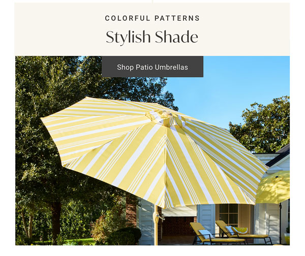 Colorful Patterns - Stylish Shade: Shop Patio Unbreallas