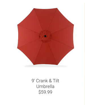 9' Crank & Tilt Umbrella
