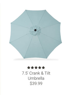 7.5' Crank & Tilt Umbrella