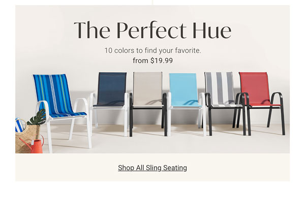 The Perfect Hue - Shop All Sling Seating