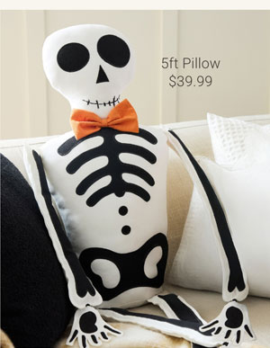 5ft Pillow Skeleton