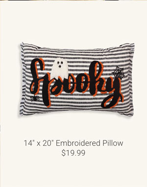 14" x 20" Embroidered Pillow