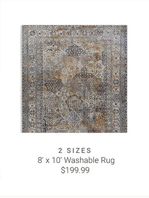 8' x 10' Washable Rug