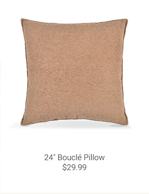 24" Boucle Pillow