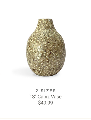 13" Capiz Vase