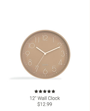 12" Wall Clock