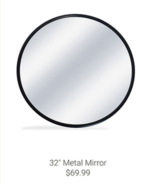 32" Metal Mirror
