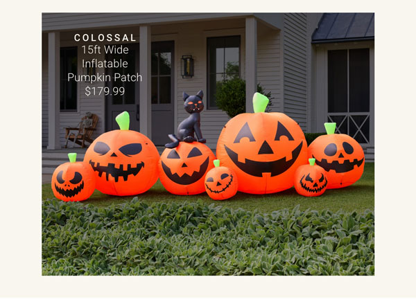 15ft Wide Inflatable Pumpkin Patch