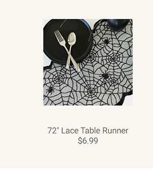 72" Lace Table Runner