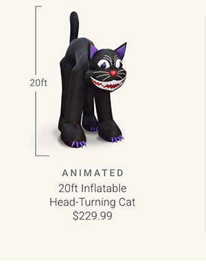 20ft Inflatable Head-Turning Cat