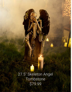 27.5" Skeleton Angel Tombstone