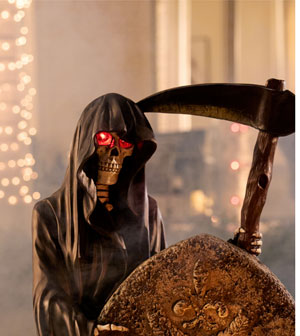 32" Grim Reaper w/ Tombstone