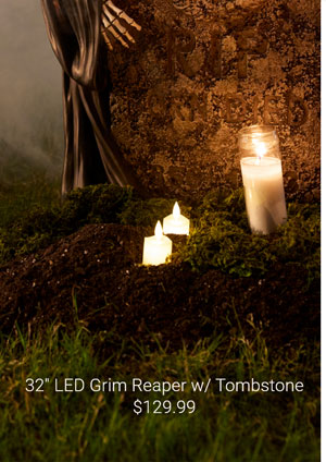 32" Grim Reaper w/ Tombstone
