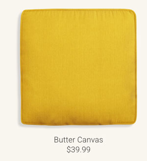 Butter Canvas Cushion