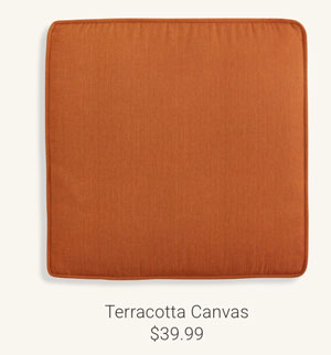 Terracotta Canvas Cushion