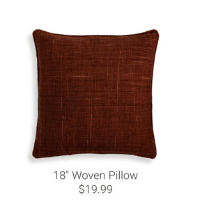 18" Woven Pillow