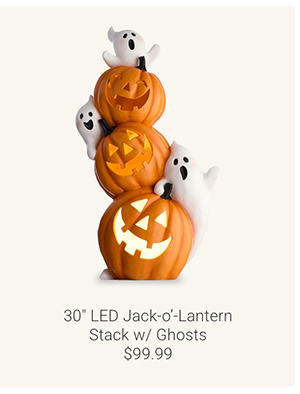 30" LED Jack-o'-Lantern Stack w/ Ghosts