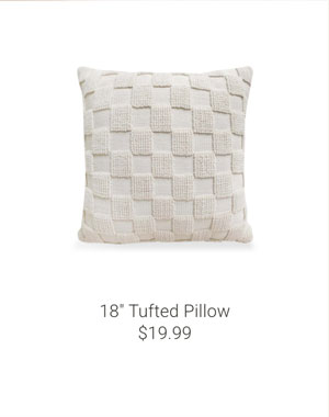 18" Tufted Pillow