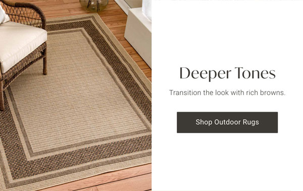 Shop Outdoor Rugs - Deeper Tones
