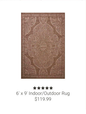 6' x 9' Indoor/Outdoor Rug