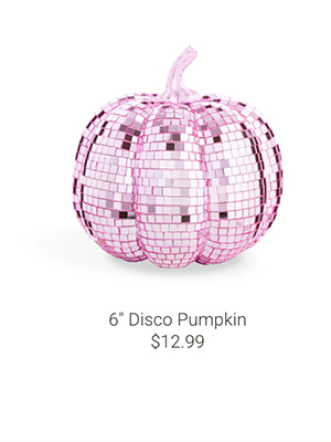 6" Disco Pumpkin