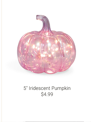 5" Iridescent Pumpkin