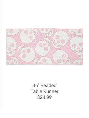 36" Beaded Table Runner