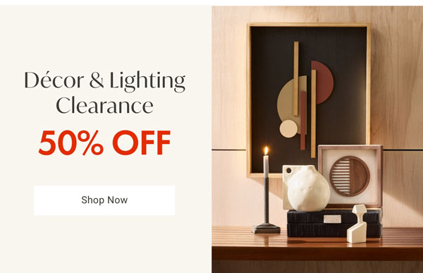 Decor & Lighting Clearance Category - Shop Now