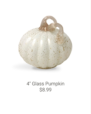 4" Glass Pumpkin
