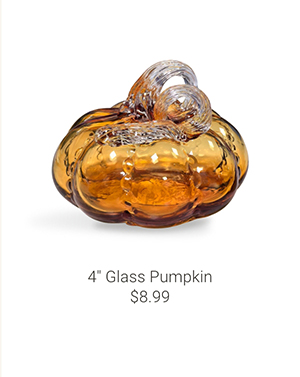 4" Glass Pumpkin