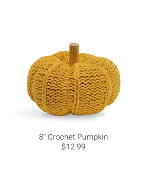 8" Crochet Pumpkin