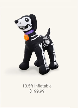 13.5 ft Inflatable Skeleton Dog