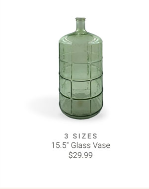 15.5" Glass Vase