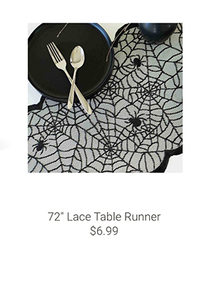 72" Lace Table Runner