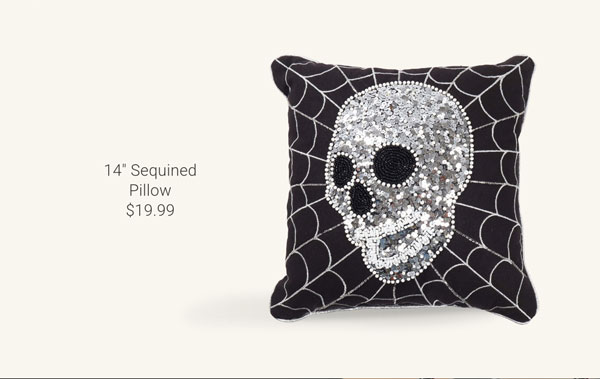 14" Sequined Pillow