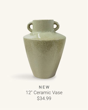 12" Ceramic Vase