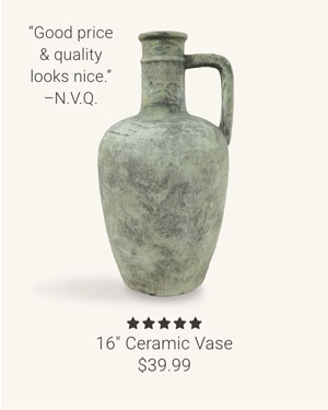 16" Ceramic Vase
