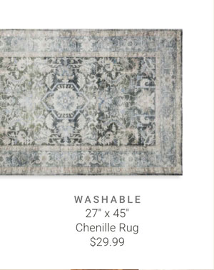 27" x 45" Chenille Rug