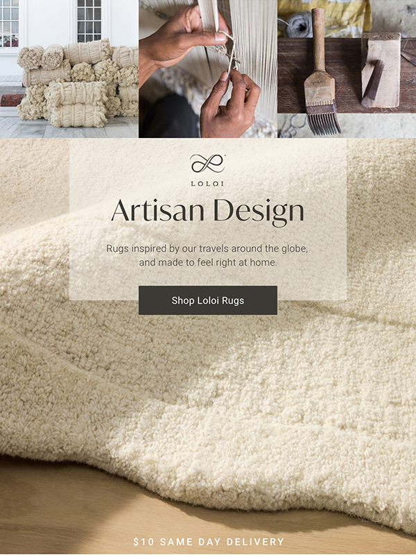 Artisan Design: Rugs inspired by our travels around the globe, and made to feel right at home. | Shop Loloi Rugs >