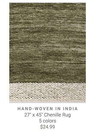 27" x 45" Chenille Rug