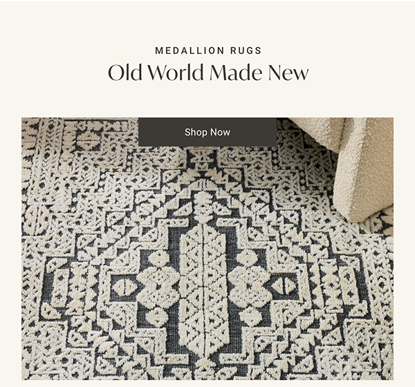 Old World Made New | Shop Medallion Rugs >