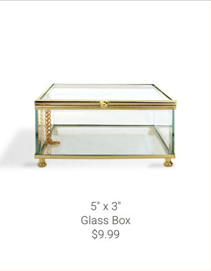 5" x 3" Glass Box