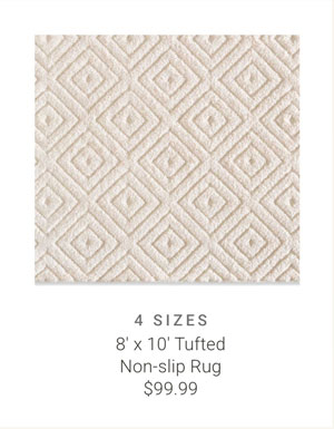 8' x 10' Tufted Non-slip Rug