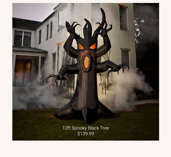 12ft Spooky Black Tree