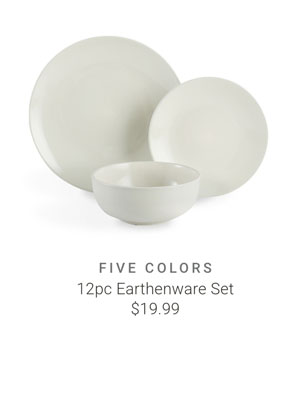 12pc Earthenware Set
