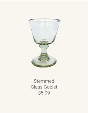 Stemmed Glass Goblet