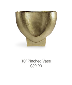 10" Pinched Vase