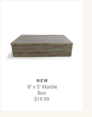 8" x 5" Marble Box