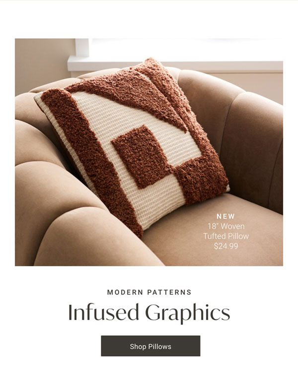 Modern Patterns: Infused Graphics - Shop Pillows
